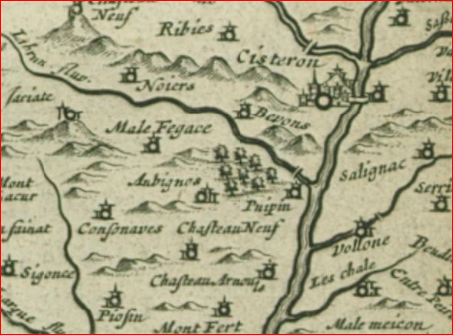 Mallefougasse raconté par les cartes géographiques de 1541 à 2015